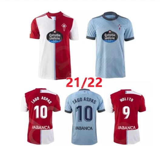 

21 22 maglie Soccer Celta de Vigo home IAGO ASPAS 2021 2022 NOLITO F.BELTRAN huang MALLO SOLARI S. Кальциевая мина