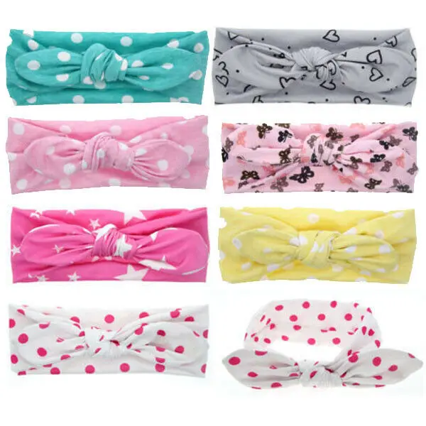 Turbante anudado para ni&ntilde;a y beb&eacute;, cinta para el pelo, accesorios para el cabello-1