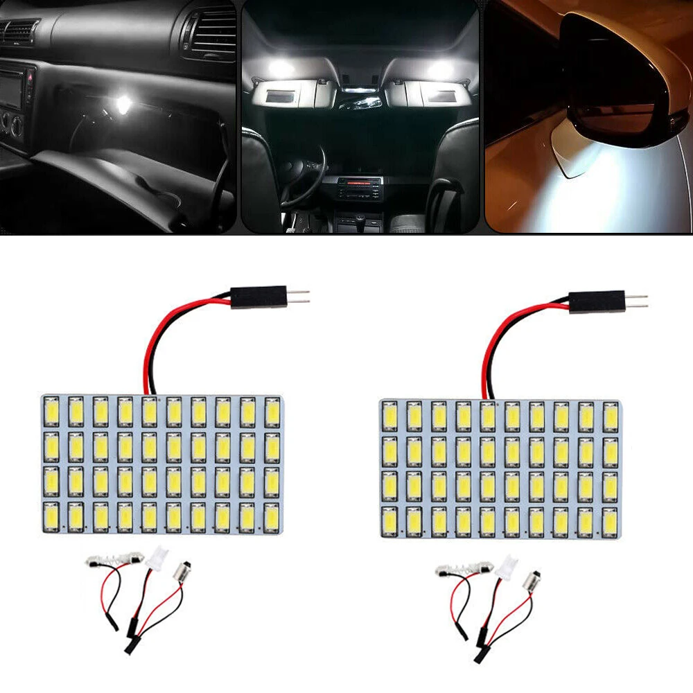 

1 Set Panel Lights 5730 LED T10 BA9S Dome Car Interior Door Map DC 12V