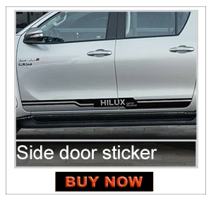 2 шт hilux боковые полосы Графический виниловый стикер для TOYOTA HILUX