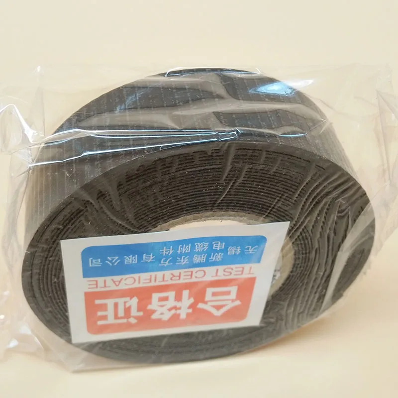 Лента высокого напряжения черная резиновая самоклеящаяся изоляция