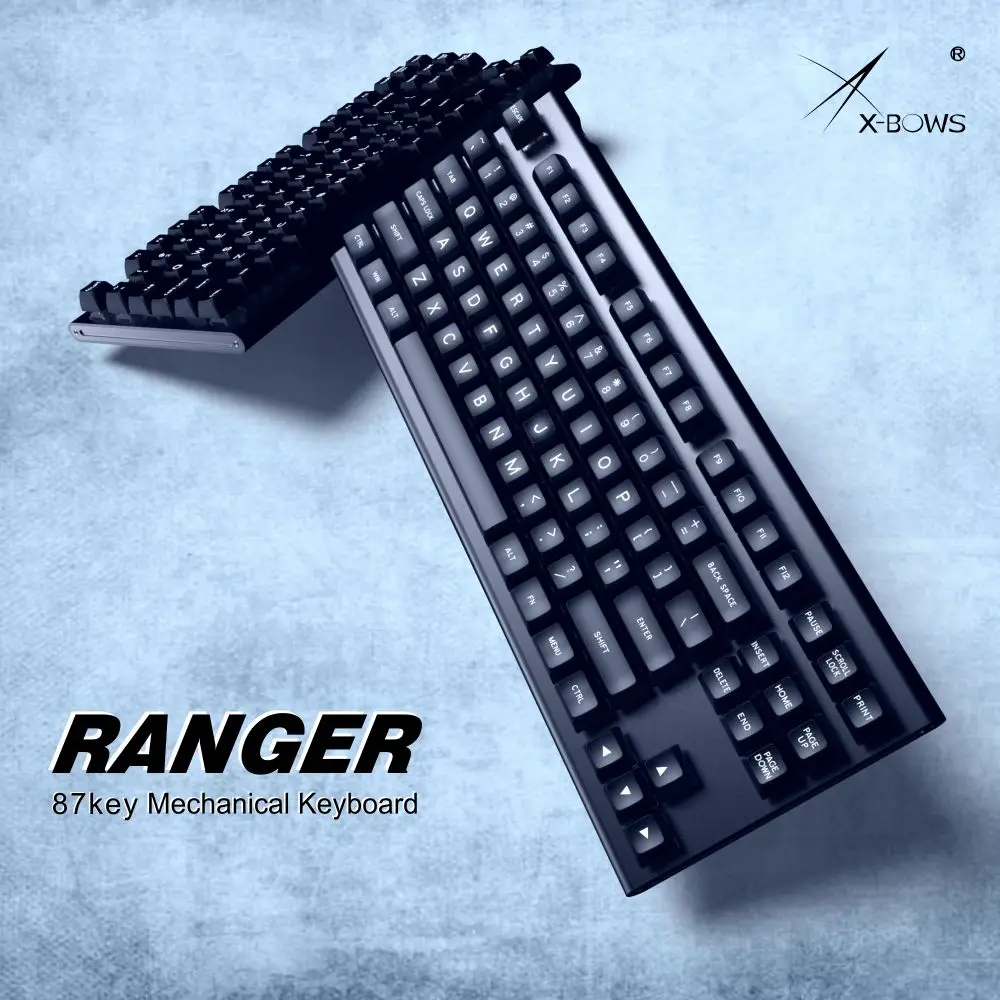 xbow x-bow Ranger Mechanical keyboard kit pcb 87 key 80%  rgb leds type c usb port with cnc case hot swappable