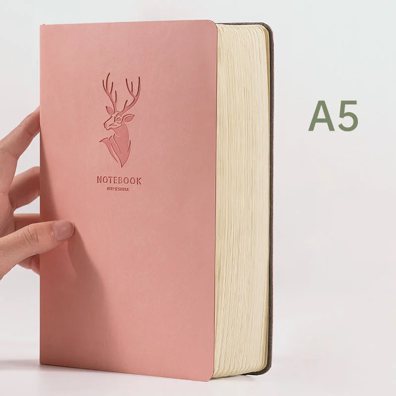 

A5 416Pages Leather Retro Vintage Diary Journal Notebook Blank Hard Cover Sketchbook Paper Stationery Travel School Sdudent Gift
