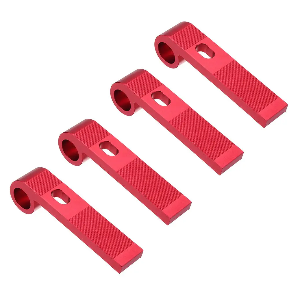 

Drillpro 4pcs Quick Acting Hold Down Clamp T-Track Clamping Tool for T-Slot Woodworking