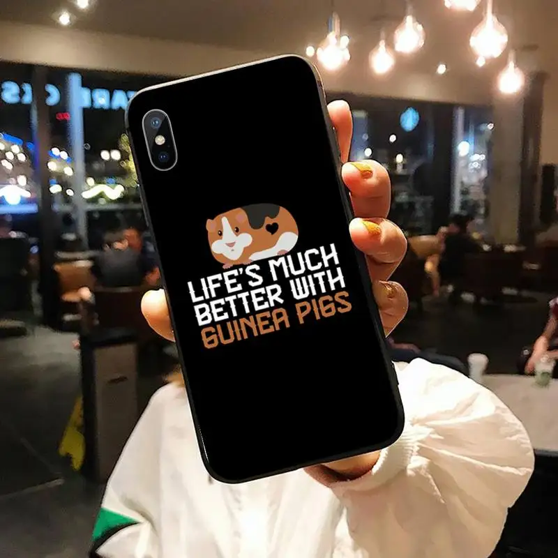 

Cute cartoon animal letter Guinea Pig Phone Case for iPhone 11 12 mini pro XS MAX 8 7 6 6S Plus X 5S SE 2020 XR shell