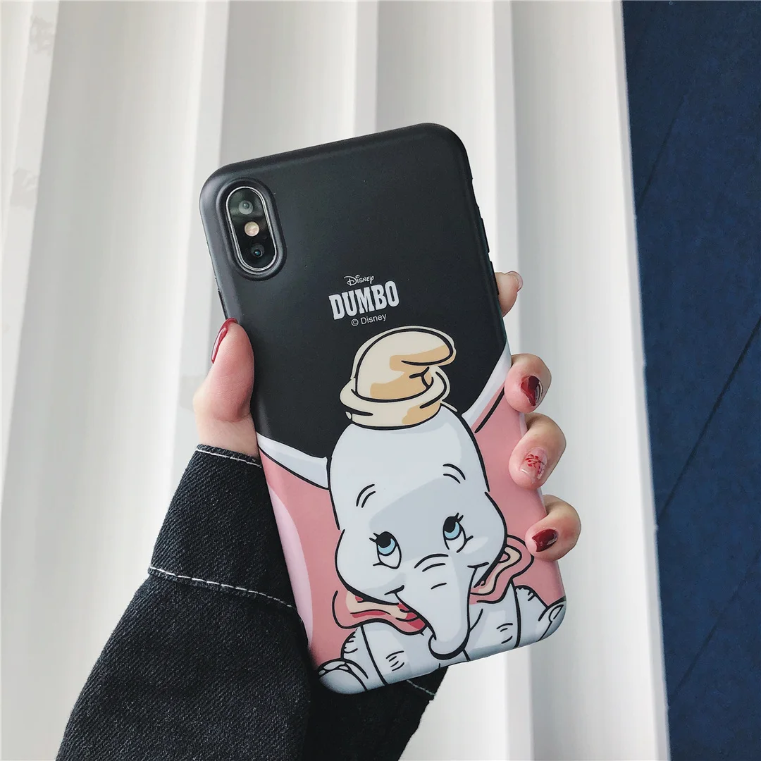 Милый простой мультфильм волна точка Dumbo IMD для iphone 6 6S 7 7plus 8 8Plus iphone X XR MAX чехол для телефона