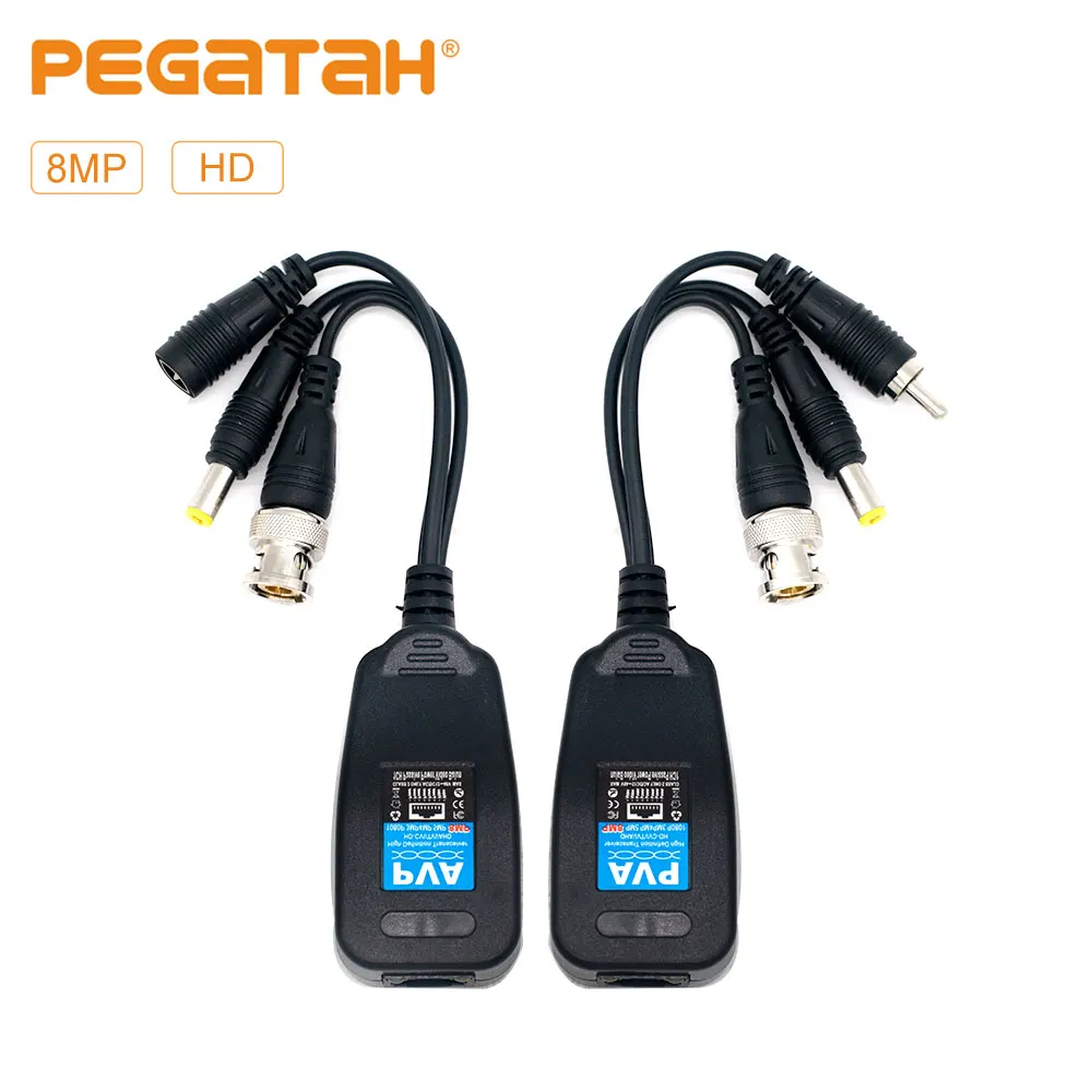 HD BNC видео Мощность Балун аудио к RJ45 разъем приемопередатчик для системы