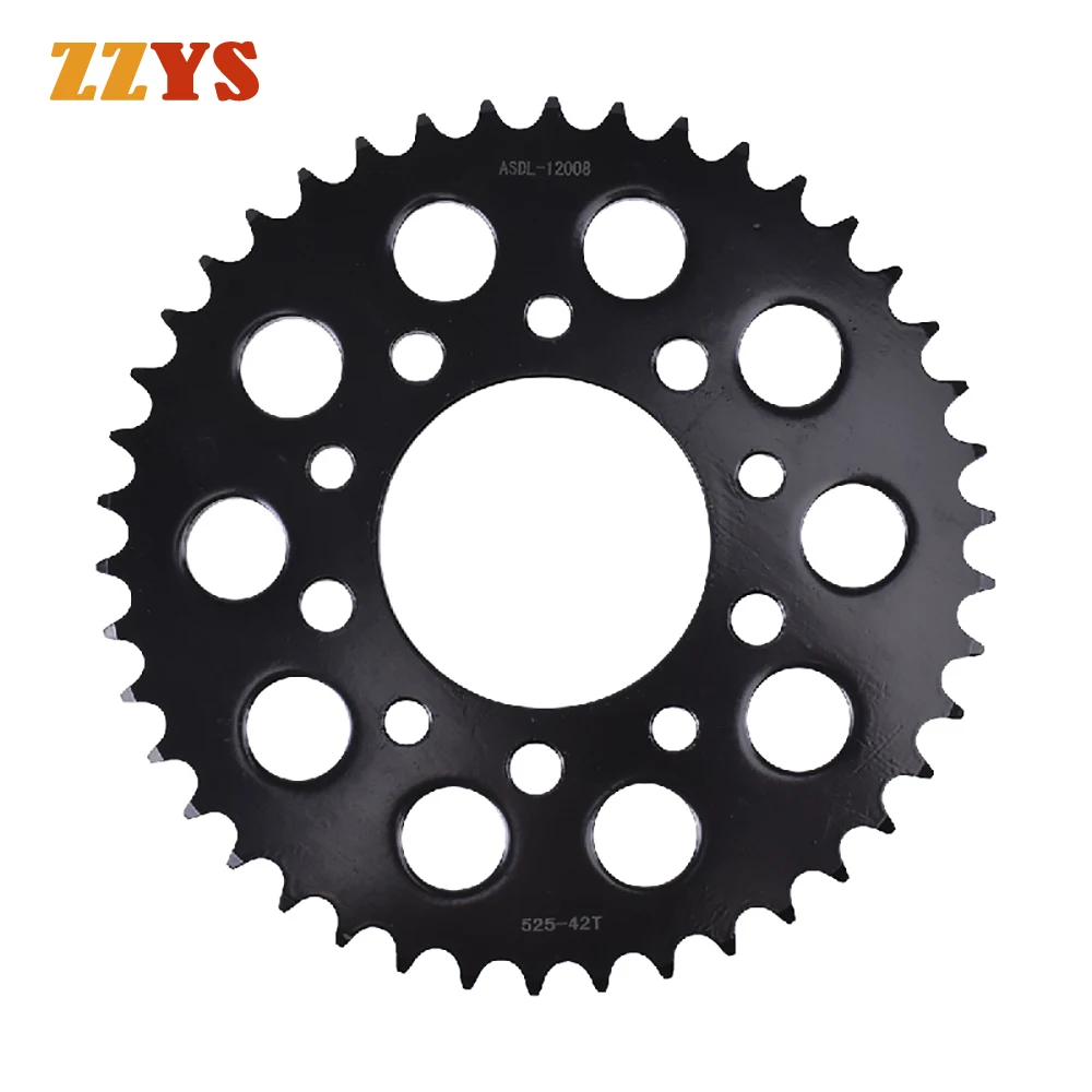 

525 42T Motorcycle Rear Sprocket Gear Staring Wheels For Honda CB400 CB400F Super Four NC31 CB 400 For Triumph 800 America 0.00
