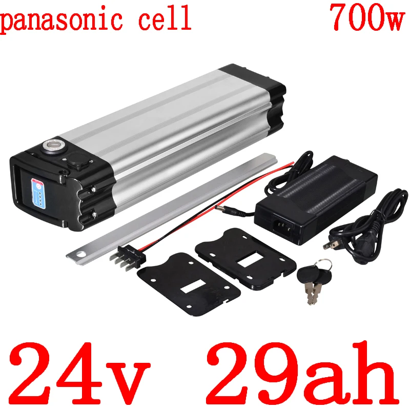 

24V 500W 700W батарея 24V 30AH батарея для электрического велосипеда 24V 11.6AH 14.5AH 17AH 20AH 23AH 26AH литиевая батарея для panasonic cell