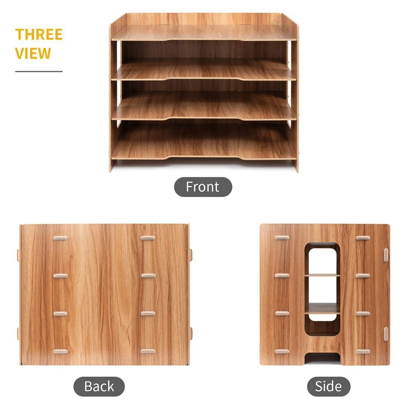 

1 Pcs Desk Organizer Drawer File Holders & 1 Pcs File Sorter A4 Document Desk Tidy Organizer Storage Rack