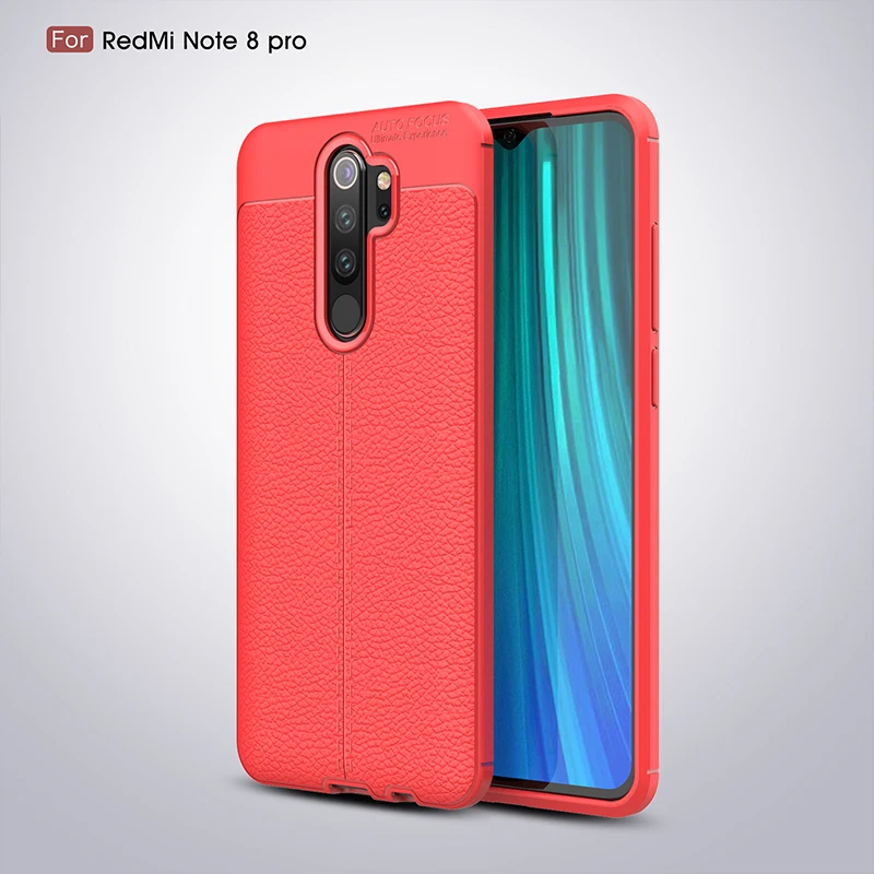 Leater чехол для Xiaomi Redmi Note 8 Pro Чехол силиконовый бампер мягкий чехол для телефона для Redmi Note 8 8 Pro глобальная версия - Цвет: Красный