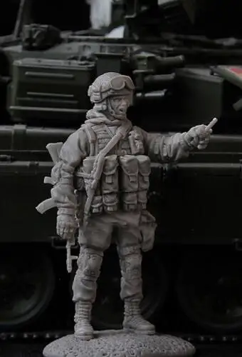 1/35 шкала Неокрашенная полимерная фигура русская Современная коллекция