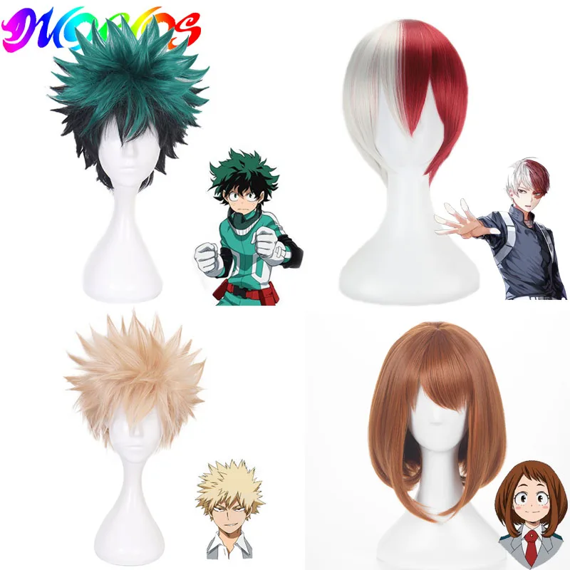 DIOCOS Boku No My Hero Academia косплей парик изуку мидория шото Тодороки Bakugou Katsuki очако