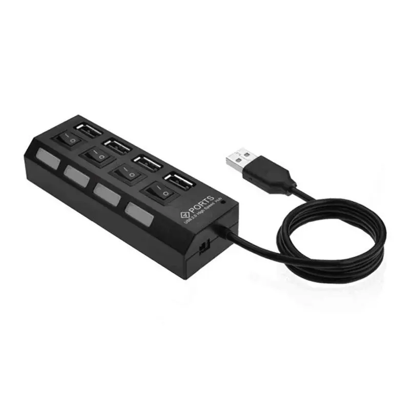 USB4 порт 2 сплиттер с Переключатель концентратор 4 дырочками независимый