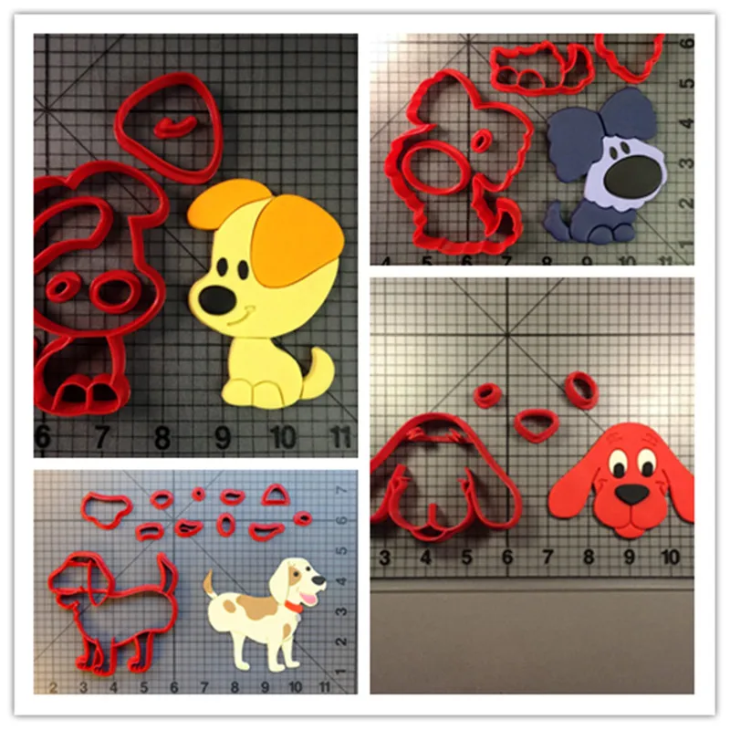 Люк мультфильм Клиффорд большая красная собака резак для печенья мастики