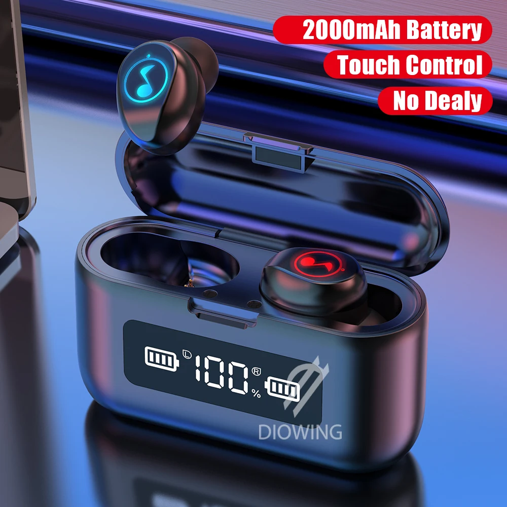 Bluetooth-наушники сенсорные наушники беспроводные TWS F9 Спортивные Bluetooth 8D стерео