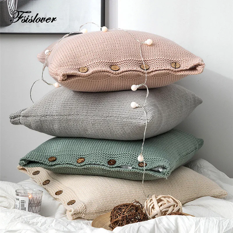 Легкая Роскошная наволочка FSISLOVER из плотной шерсти Высококачественная хлопковая