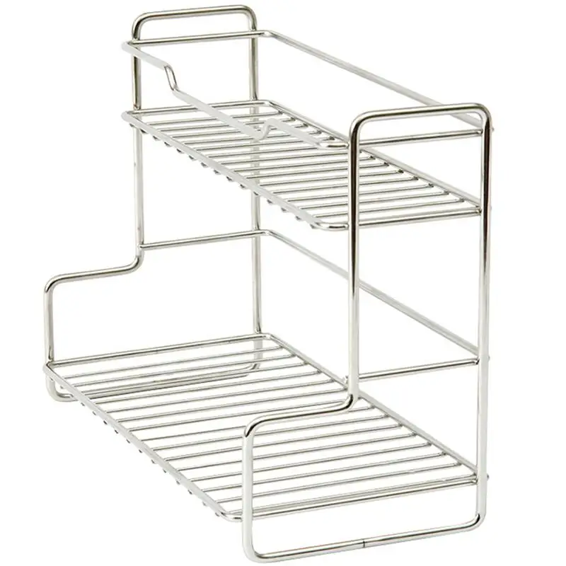 

Practical Double-layer Portable Seasoning Bottle Storage Rack Storage Shelf for Hotel Restaurant