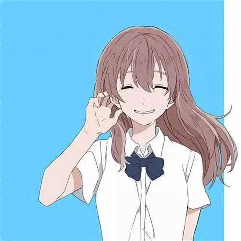 

Shoko Nishimiya Cosplay Wig The Shape of Voice A Silent Voice Pink Long Wig Role Play Halloween