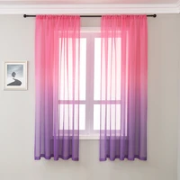 mrtrees gradient tulle window curtains for living room organza yarn sheer voile curtain for bedroom panels home decor drapes