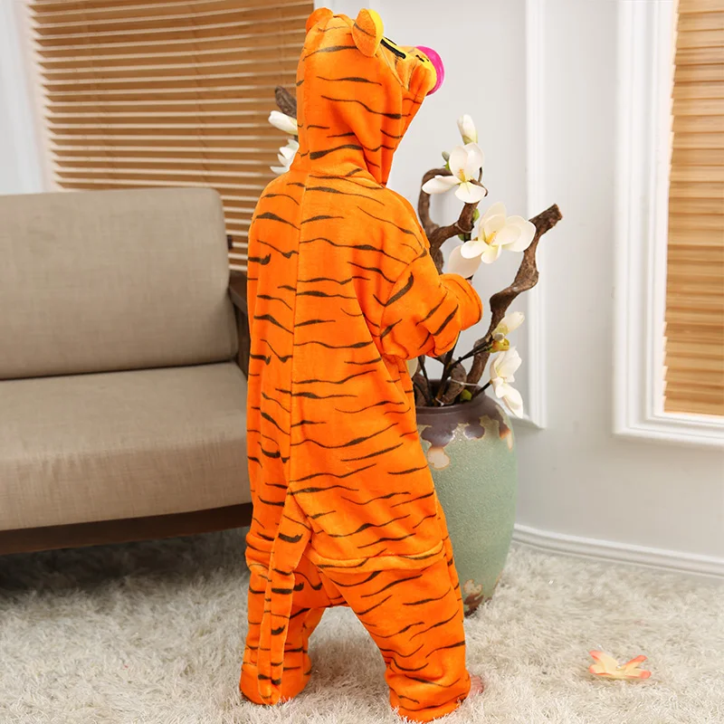 Пижамы Прыжки тигра для детей с изображением животных детские пижамы мальчиков и