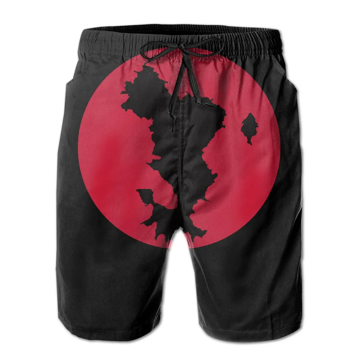 

R278 basketball Mayotte Red Circle Essential Short Breathable Quick Dry Humor Graphic Male Shorts