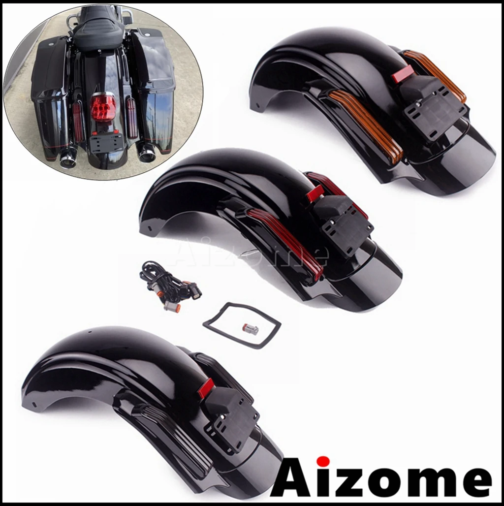 

Светодиодный заднего крыла для мотоцикла в стиле CVO для Harley Touring FLHR FLHTCU FLHTK FLHTKL FLHX FLHXS flнастоящей FLTRX FLTRXS 2014-2020