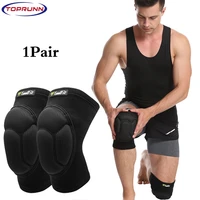 toprunn 1pair knee pads comfortable non slipthick extra collision foam cushion for scrub floorsski skatingyogaconstruction