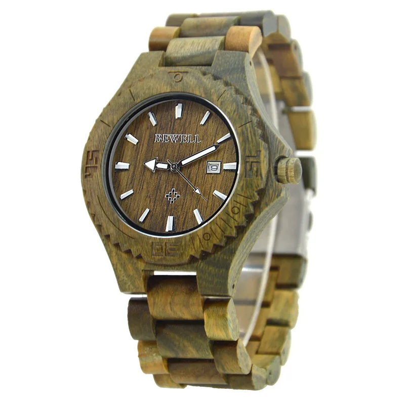

2020 Special Offer Manufacturer's High-quality Pure Handmade Sandalwood Watch Fashion Men's Wooden Amazon Europe Station Gift