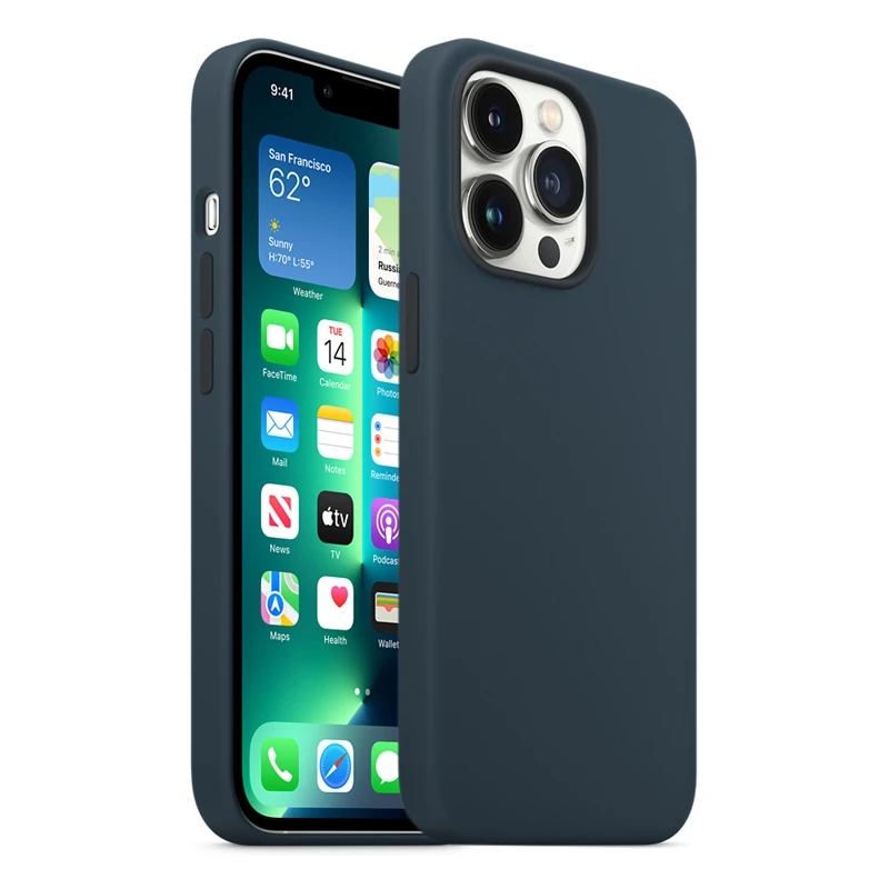 

Suitable for silicone case (pink chalk) iPhone 13 pro, 13 Pro max, 13 mini case
