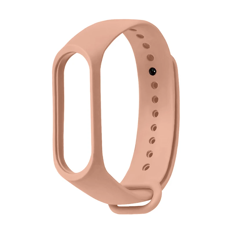 Bracelet For Xiaomi Mi Band 4 Wrist Strap For Xiaomi Mi Band 3 Silicone Strap MiBand 4 Bracelet Miband 3 Wriststrap For Xiaomi - Цвет: Light Pink