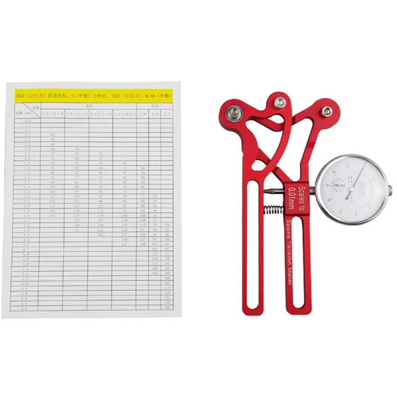 

Balight Bike Spoke Tension Tester Digital Scale Bicycle Tension Meter Tool Wheel Builders Tools Checker High Precision Indicator