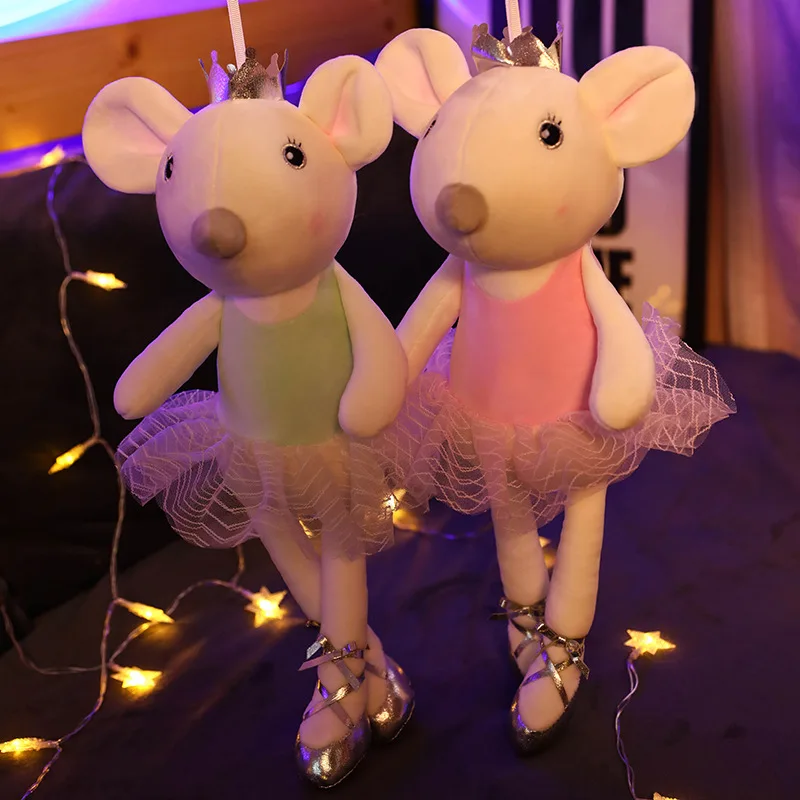 1 шт. 30 55 см kawaii Корона балетная мышь плюшевые игрушки милые детские куклы мышки