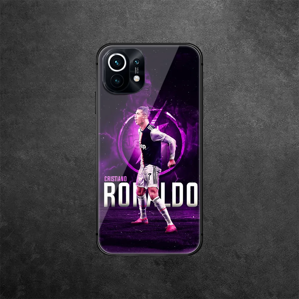 

Cristiano Ronaldo CR7 Tempered Glass Phone Case Cover For Xiaomi Mi Poco A F X 2 3 8 9 10 11 T Pro Lite Ultra Max Nfc Coque