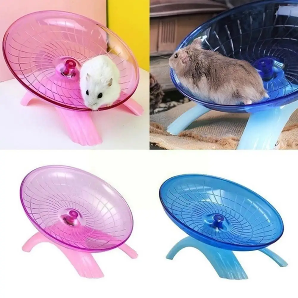 

Pet Hamster Flying Saucer Exercise Squirrel Wheel Hamster Disc Pet Running Toy Pig Mouse Guinea Squirrel Chinchilla G2v4