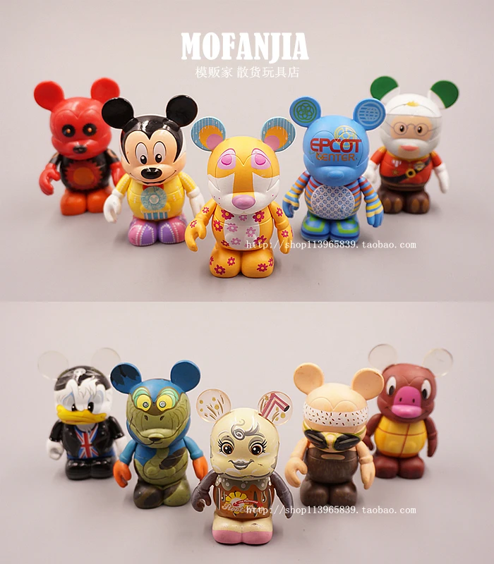 Модель из мультфильма Disney, ограниченный выпуск, Микки Маус, медведь, ПВХ кукла, декоративная фигурка, игрушка