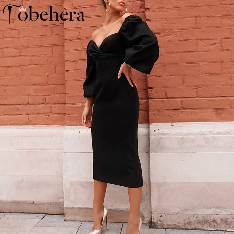 Glamaker облегающее зимнее красное платье с v-образным вырезом и длинным рукавом