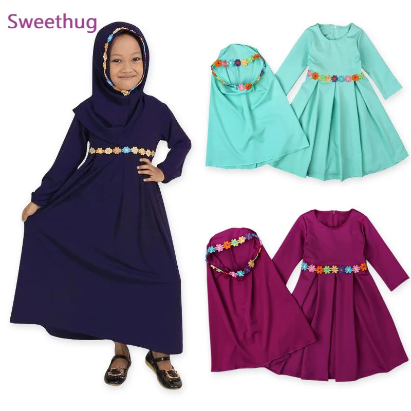 2021 мусульманское платье для девушек, Исламская молитвенная одежда, Паранджа химар цзилбаб, длинная хиджаб Абая, кафтан, Арабская молитва, ма...