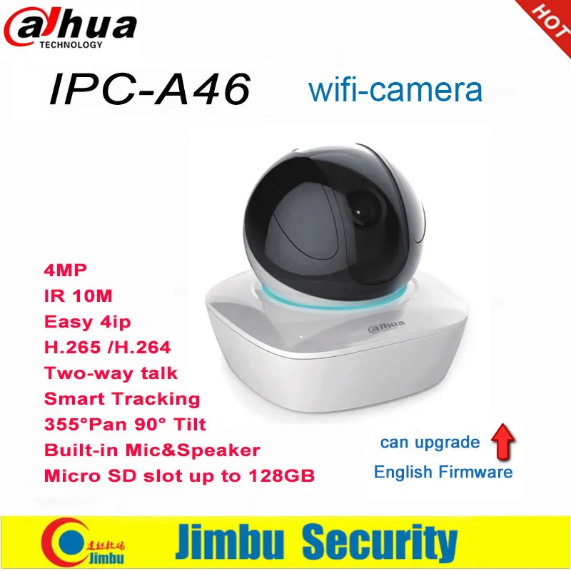Сетевой видеорегистратор Dahua Wi Fi Камера IPC A46 заменить A35 H265 /H.264 4MP IP функции