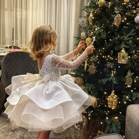flower girls dresses for wedding kids pageant gown first holy communion dresses for little baby party prom wear