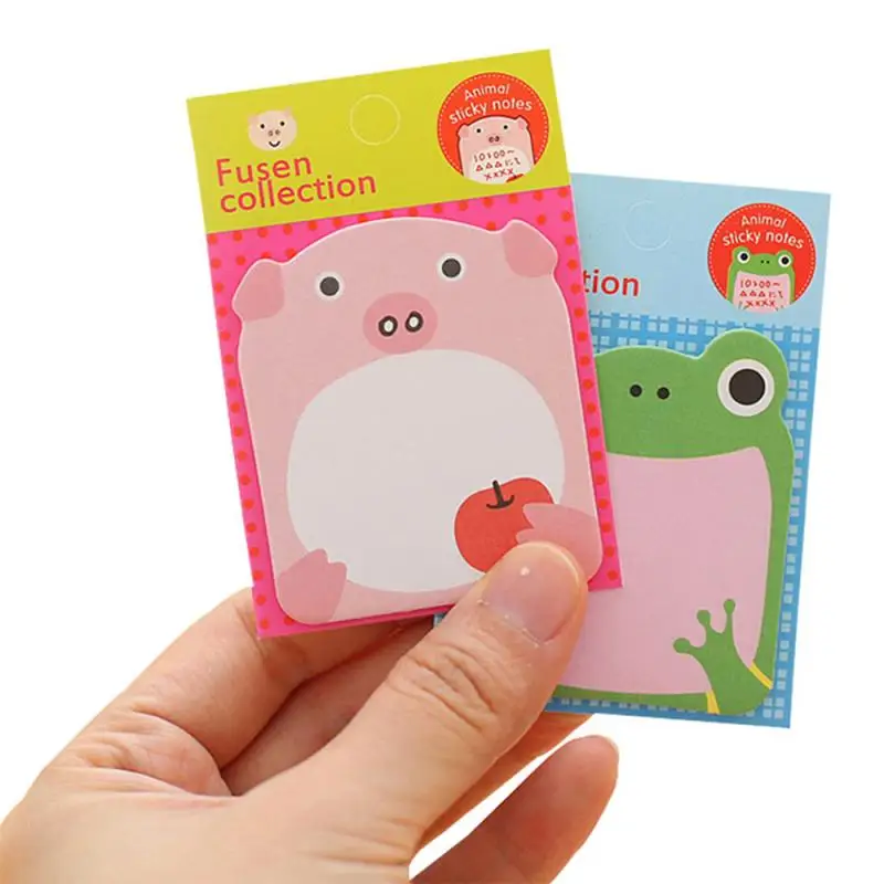 

Multifunction Cute Melody Cartoon Animal Style Post-it Note Heartwarming Reminder Note Paper For School Office Takeaway Supplies