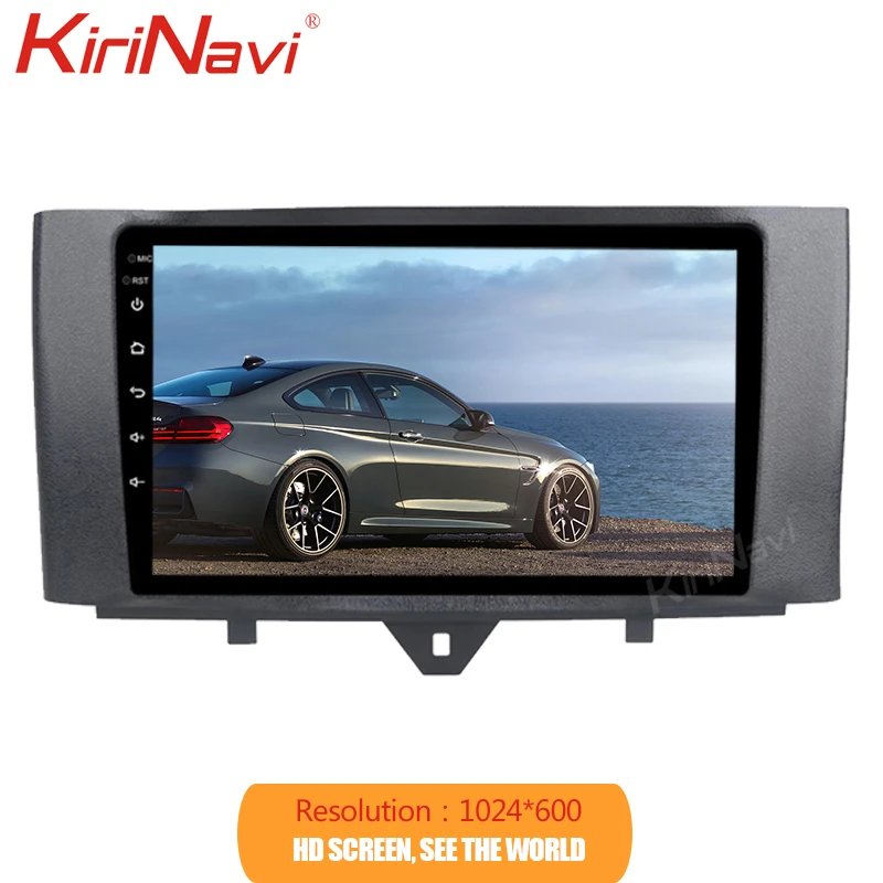 Автомагнитола KiriNavi 9 дюймов сенсорный экран Android 10 0 для Mercedes Benz Smart Fortwo GPS