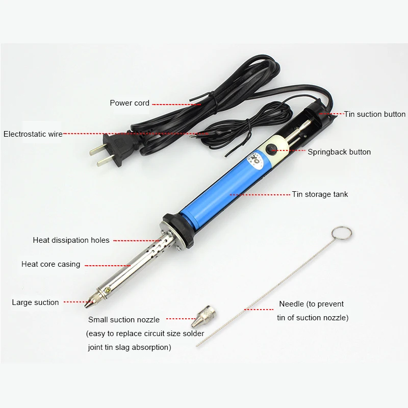 

New Electric Soldering Iron 220V 110V 60W 80W Welding Solder Rework Station Heat Pencil Tips Repair Tool