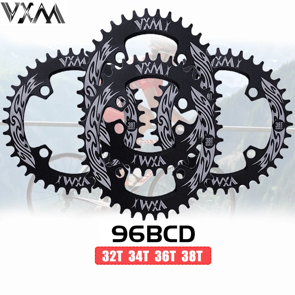 VXM 96BCD овальная/круглая Цепь 32/34/36/38T для M4000 узкая и широкая MTB горного велосипеда