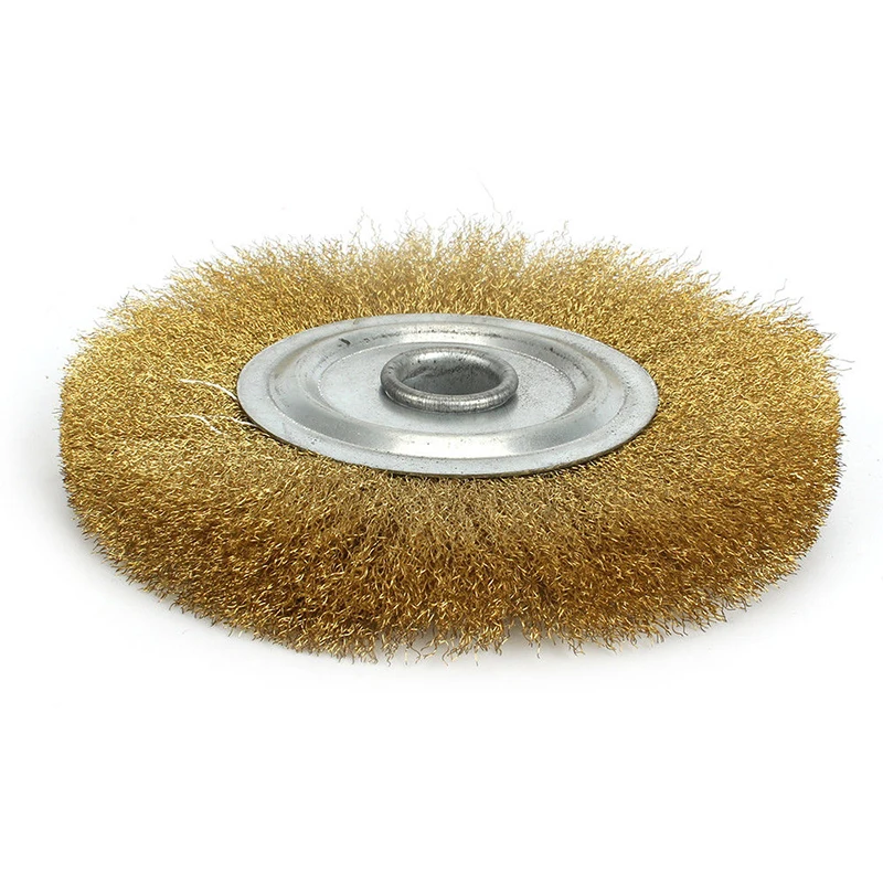 

Wire Wheel Brass Brush Disc 5 Copper Suit For Bench Grinder Metal Polishing