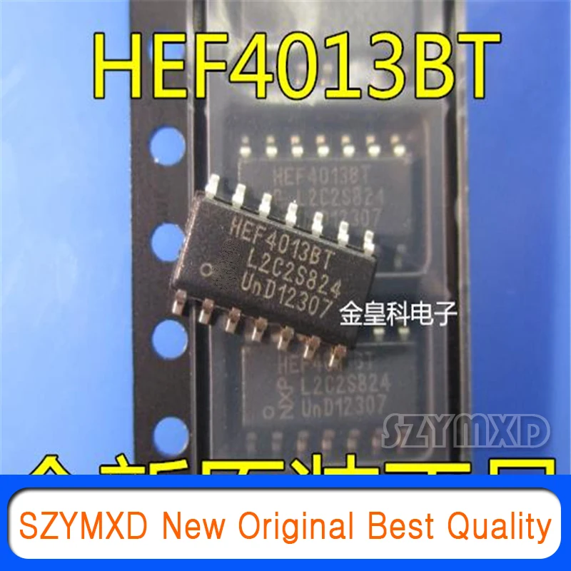 

10Pcs/Lot New Original HEF4013BT HEF4013 patch SOP14 dual D flip-flop logic chip In Stock