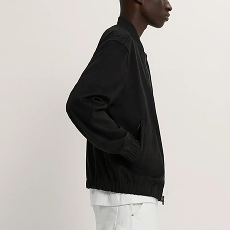 Мужская замшевая куртка-бомбер ZA с текстурным эффектом бейсбольная униформа