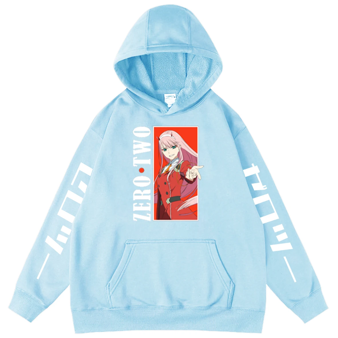

Darling Franxx Anime Printed Cartoon Men's Hoodies Male Hooded Sweatshirts Unisex Oversized Hoodie Tops Hip Hop Streetwear Hoody