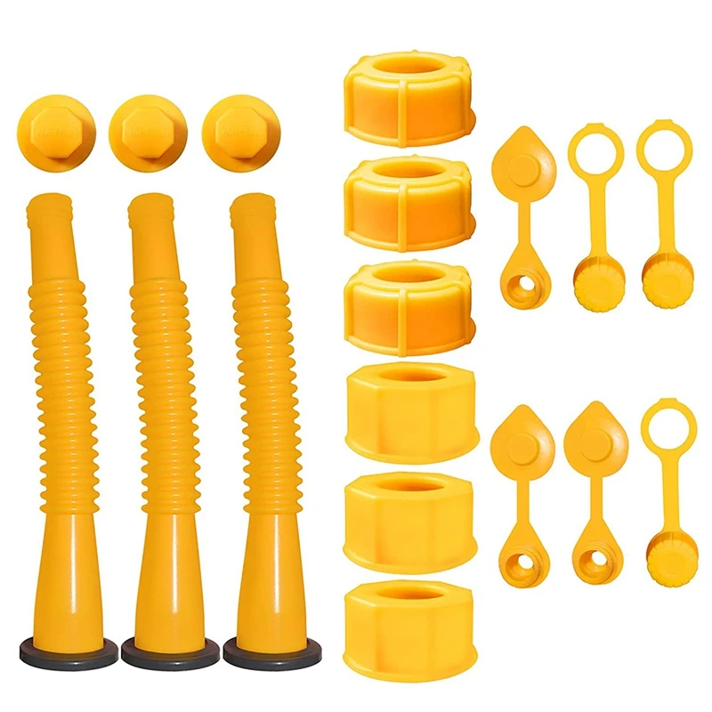 

Gas Can Spout Replacement, Gas Can Nozzle,(3 Kit) Suitable For Most 1/2/5/10 Gal Oil Cans. Durable Spout