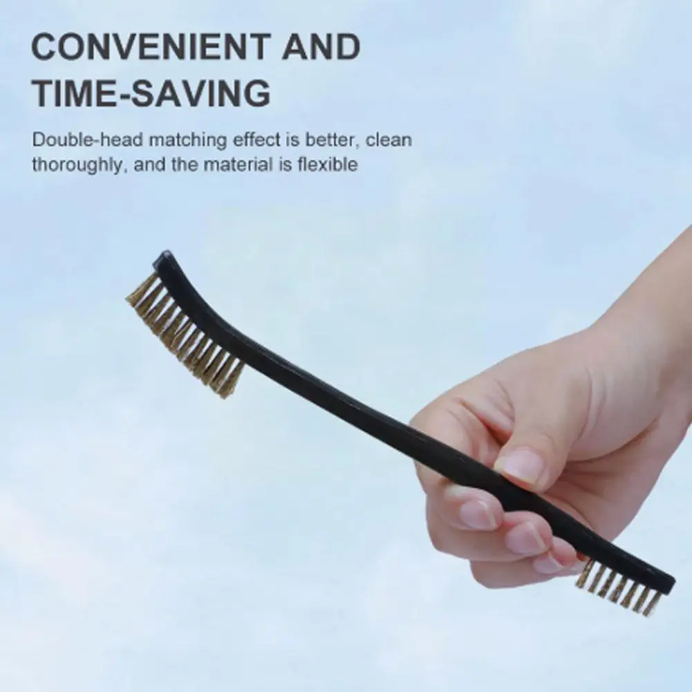 

Многофункциональный инструмент для очистки автомобиля, аксессуары для готового пикапа s 4, щетки из проволоки и нейлоновая Двухсторонняя ще...